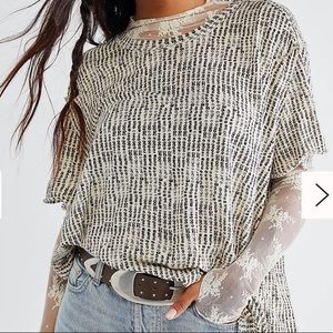 Care Free People Bali Backpacker Tee - Size Small